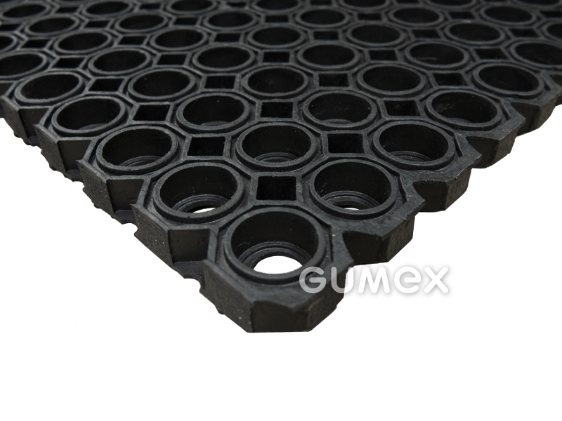 RINGO OCTOMAT ROLL Matte, 23mm, Breite 1000mm, 55°ShA, NR, -30°C/+70°C, schwarz, 